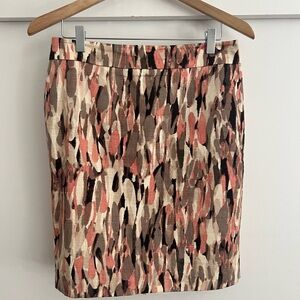 Ann Taylor abstract pencil skirt